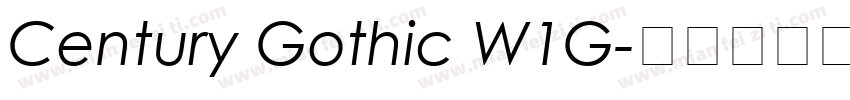 Century Gothic W1G字体转换
